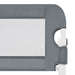 Toddler Safety Bed Rail Grey 102x42 cm Polyester.