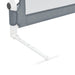 Toddler Safety Bed Rail Grey 102x42 cm Polyester.