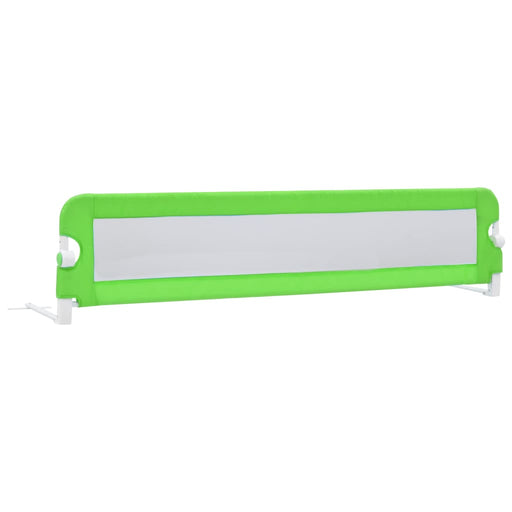 Toddler Safety Bed Rail Green 180x42 cm Polyester.