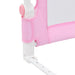 Toddler Safety Bed Rail Pink 120x42 cm Polyester.