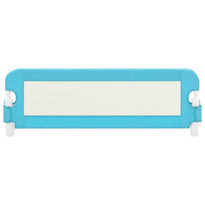 Toddler Safety Bed Rail Blue 120x42 cm Polyester.