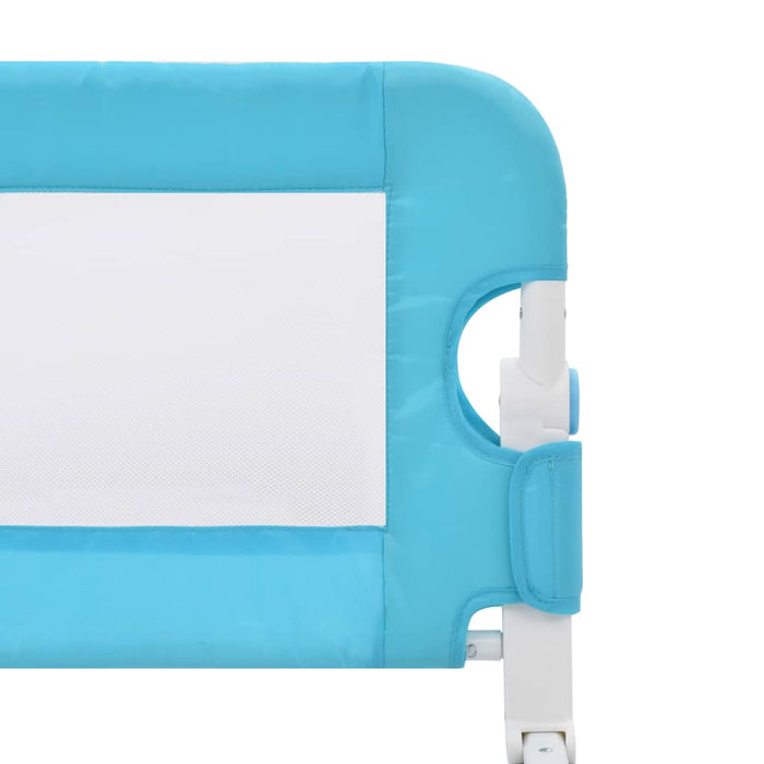 Toddler Safety Bed Rail Blue 120x42 cm Polyester.