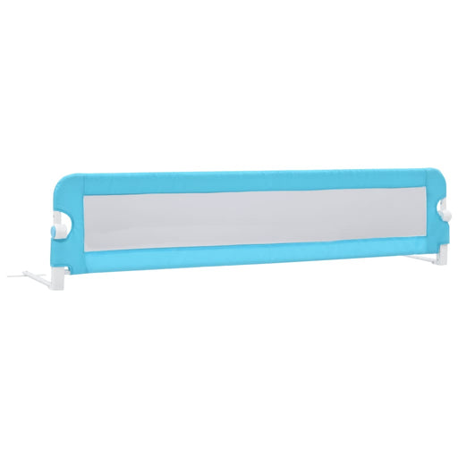 Toddler Safety Bed Rail Blue 180x42 cm Polyester.