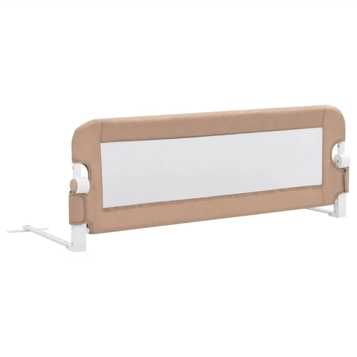Toddler Safety Bed Rail Taupe 120x42 cm Polyester.