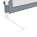 Toddler Safety Bed Rail Grey 180x42 cm Polyester.