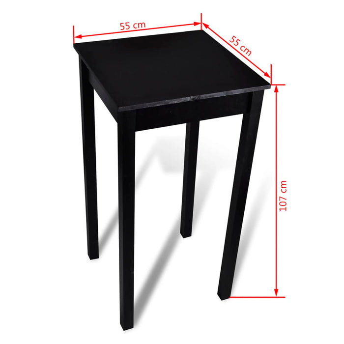 Bar Table MDF Black 55x55x107 cm.