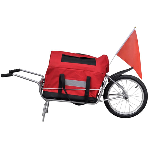 Bicycle Cargo Trailer One-wheel with Storage Bag.