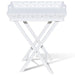 Side Table with Tray White.