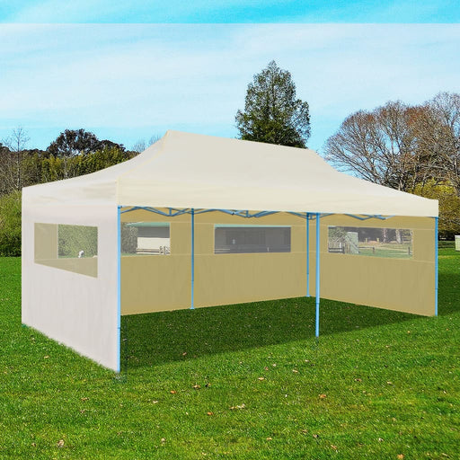 Cream Foldable Pop-up Party Tent 3 x 6 m.