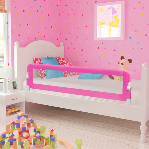 Toddler Safety Bed Rail 150 x 42 cm Pink.