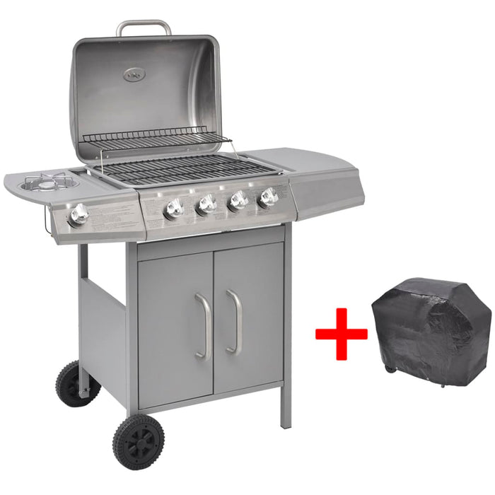 Gas Barbecue Grill 4+1 Cooking Zone