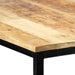 Dining Table 140x70x75 cm Solid Rough Mango Wood.