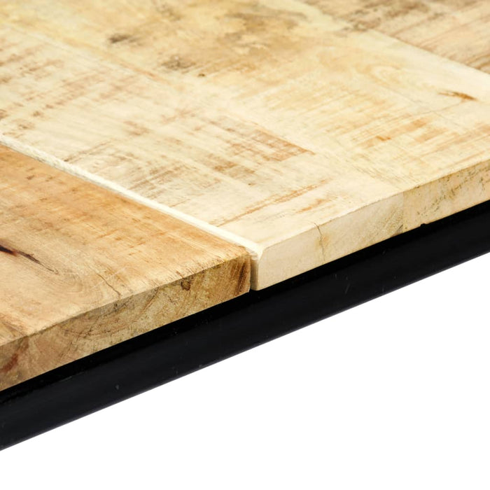 Dining Table 140x70x75 cm Solid Rough Mango Wood.