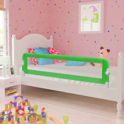 Toddler Safety Bed Rail 2 pcs Green 150x42 cm.