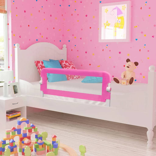 Toddler Safety Bed Rail 2 pcs Pink 102x42 cm.