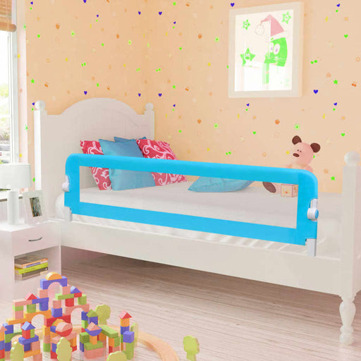 Toddler Safety Bed Rail 2 pcs Blue 150x42 cm.