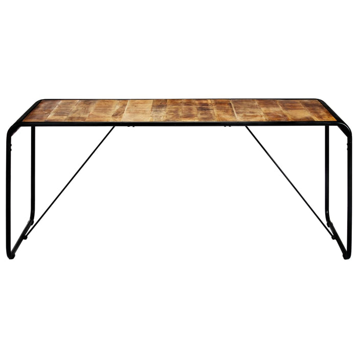 Dining Table 180x90x76 cm Solid Rough Mango Wood.