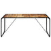 Dining Table 180x90x76 cm Solid Rough Mango Wood.