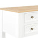 Writing Desk White 109.5x45x77.5 cm Wood.