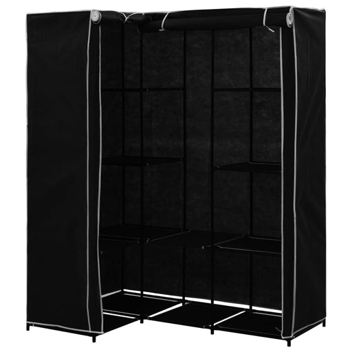 Corner Wardrobe Black 130x87x169 cm.