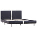 Bed Frame Black Faux Leather 135x190 cm 4FT6 Double.
