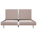 Bed Frame Cappuccino Faux Leather 135x190 cm 4FT6 Double.
