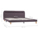 Bed Frame with LED Taupe Fabric 150x200 cm 5FT King Size.