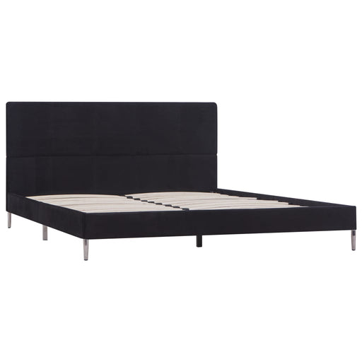 Bed Frame Black Fabric 135x190 cm 4FT6 Double.