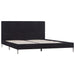 Bed Frame Black Fabric 150x200 cm 5FT King Size.