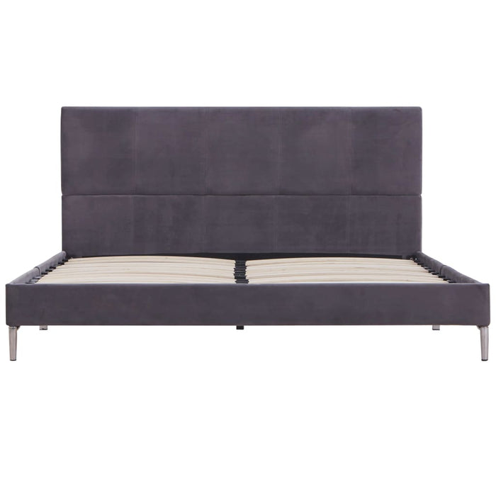 Bed Frame Grey Fabric 135x190 cm 4FT6 Double.