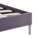 Bed Frame Grey Fabric 135x190 cm 4FT6 Double.