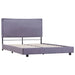 Bed Frame Light Grey Fabric 135x190 cm 4FT6 Double.