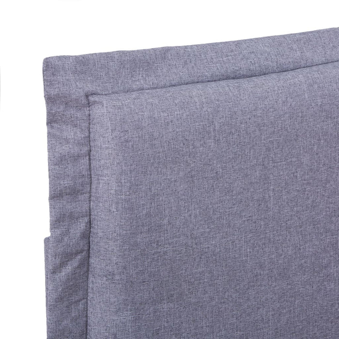 Bed Frame Light Grey Fabric 150x200 cm 5FT King Size.