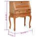 Secretary Desk 78x42x103 cm Solid Mahogany Wood.