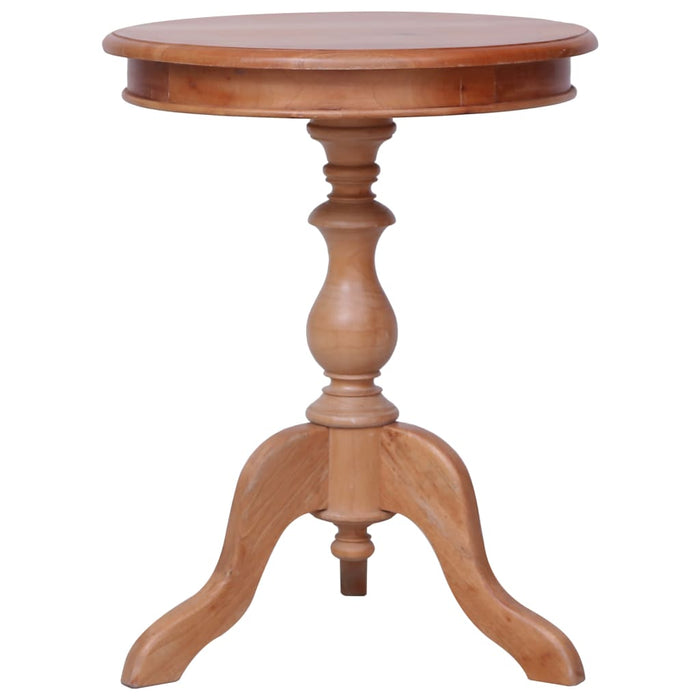 Side Table Natural 50x50x65 cm Solid Mahogany Wood.