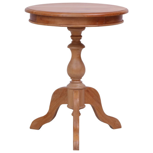 Side Table Natural 50x50x65 cm Solid Mahogany Wood.