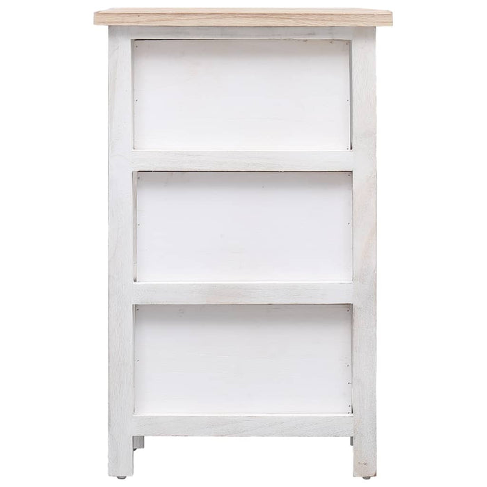 Side Cabinet 35x25x57 cm Paulownia Wood.