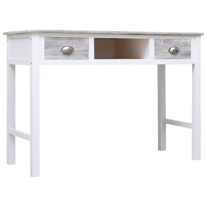 Writing Desk Grey 110x45x76 cm Wood.