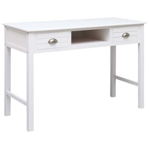 Writing Desk White 110x45x76 cm Wood.