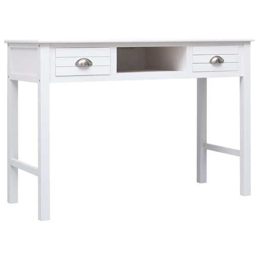 Writing Desk White 110x45x76 cm Wood.