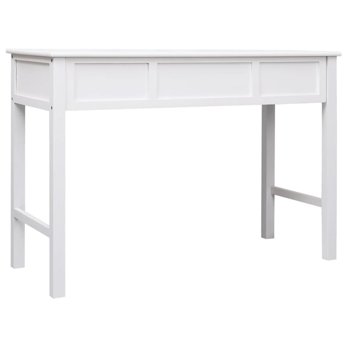 Writing Desk White 110x45x76 cm Wood.