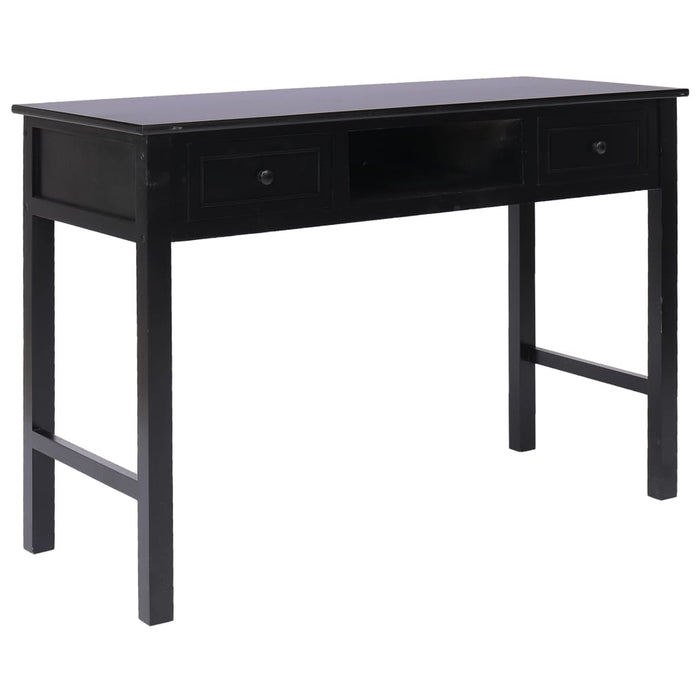 Writing Desk Black 110x45x76 cm Wood.