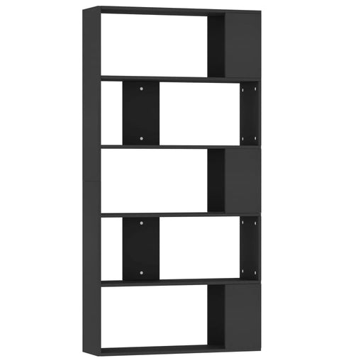 Book Cabinet/Room Divider Black 80x24x159 cm Engineered Wood.