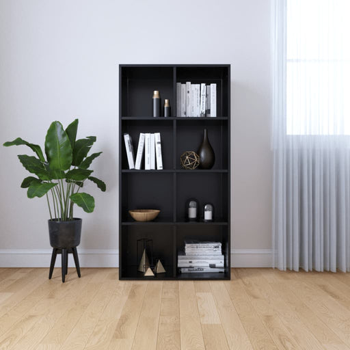 Book Cabinet/Sideboard Black 66x30x130 cm Engineered Wood.