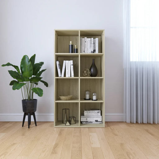 Book Cabinet/Sideboard Sonoma Oak 66x30x130 cm Engineered Wood.