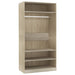 Wardrobe Sonoma Oak 100x50x200 cm Engineered Wood.