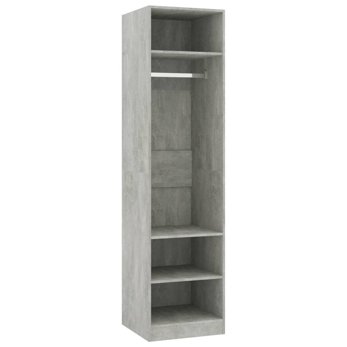 Wardrobe Concrete Grey Engineered Wood 50 cm