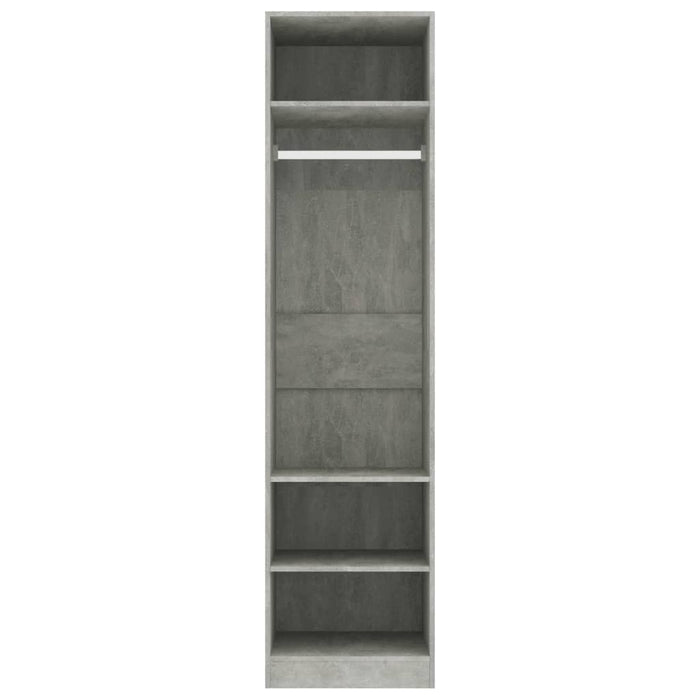 Wardrobe Concrete Grey Engineered Wood 50 cm