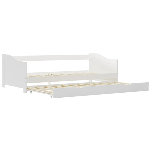 Pull-out Sofa Bed Frame White Pinewood 90x200 cm.