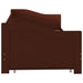 Pull-out Sofa Bed Frame Dark Brown Pinewood 90x200 cm.